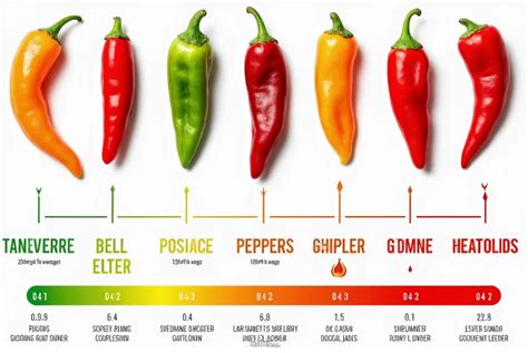 Infografica comparativa delle unità Scoville di diversi peperoncini, con enfasi sul Carolina Reaper.