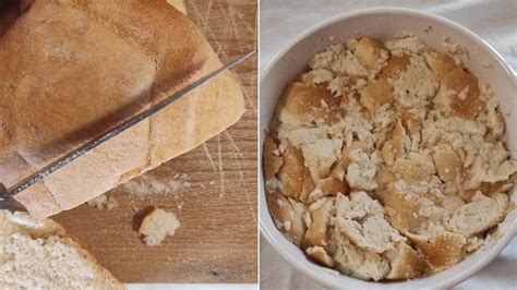 Ciotola con mollica di pane raffermo da ammollare nel latte
