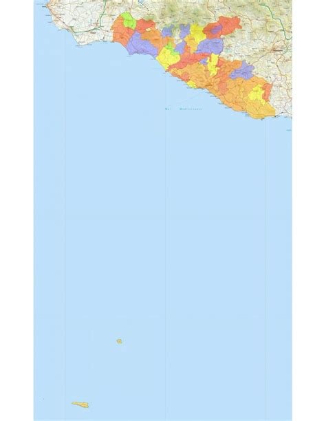 Mappa della provincia di Agrigento con evidenziati i comuni interessati dalle elezioni amministrative.