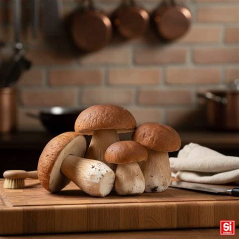 funghi porcini puliti e pronti per la preparazione