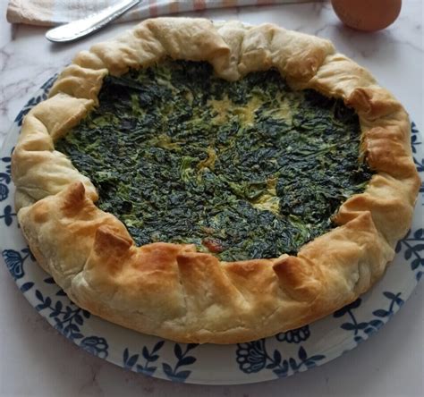 Schema riassuntivo dei passaggi per la preparazione della torta salata agli spinaci con il Bimby