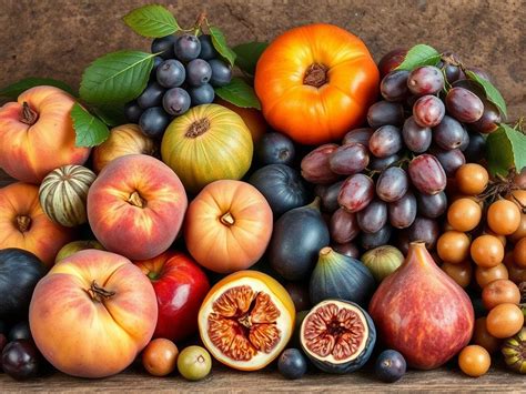 Illustrazione di diverse varietà di frutta antica italiana