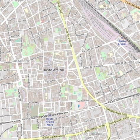 Mappa di Busto Arsizio con evidenziati i ristoranti sushi