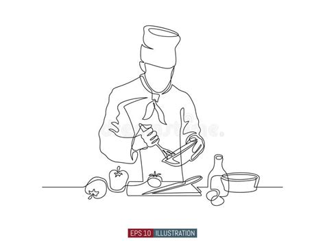 Illustrazione storica di chef che prepara salse in una cucina rinascimentale