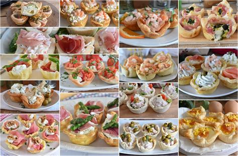 varietà di antipasti salati per un buffet