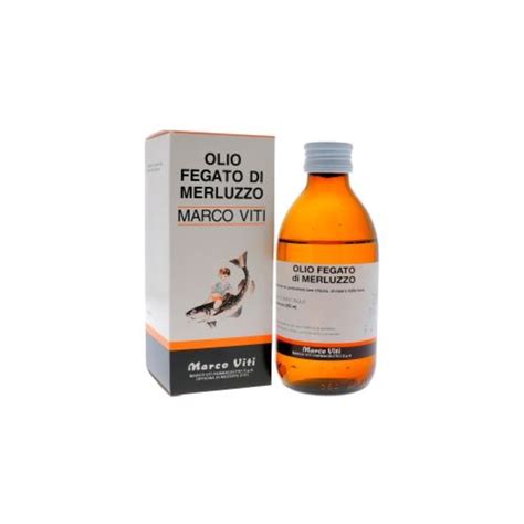 Immagine di una bottiglia di olio di fegato di merluzzo con sfondo chiaro