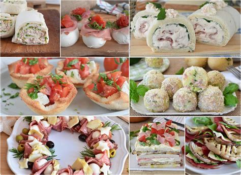 Varietà di antipasti freddi colorati e invitanti, disposti su un tavolo da buffet
