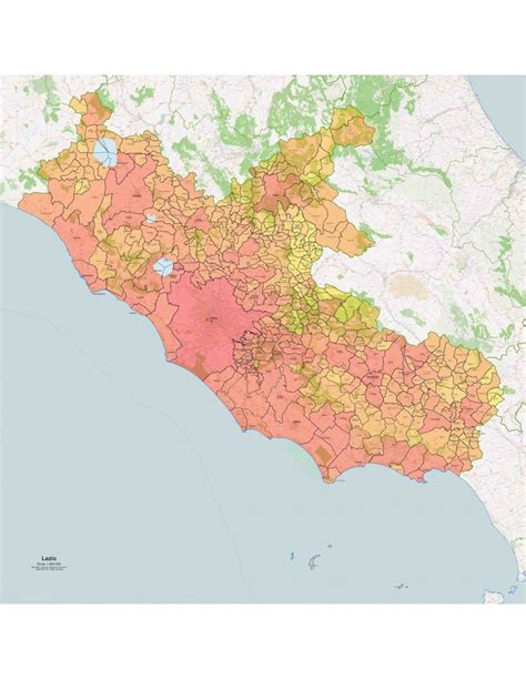 Mappa del Lazio con evidenziati i principali comuni che ospitano sagre della castagna, con focus su Bracciano