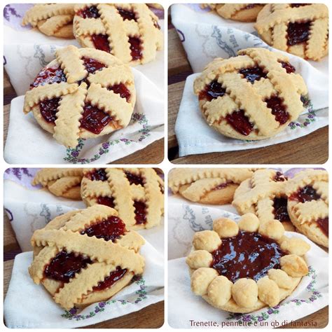 Un'immagine che mostra diverse crostatine di frolla con varie farciture, pronte per essere servite.