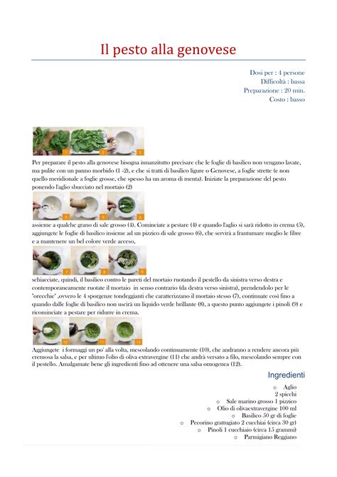 infografica sui metodi per mantenere il pesto verde