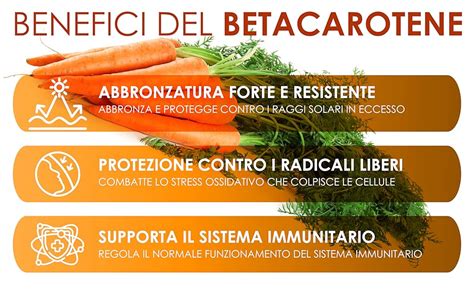 infografica: benefici beta carotene carote