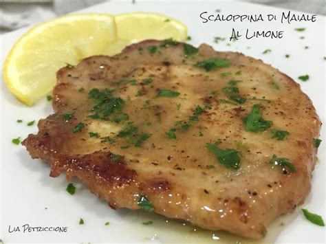 Immagine di scaloppine di maiale al limone pronte per essere servite