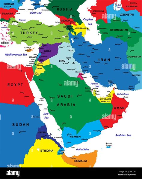 Mappa del Medio Oriente con evidenziate le aree di origine dei pistacchi