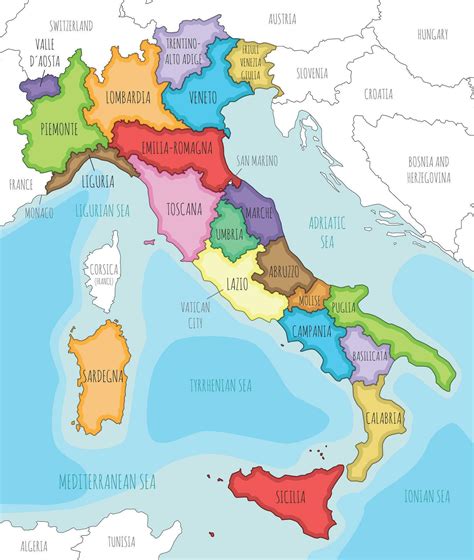 Cartina dell'Italia con evidenziate le regioni dove Löwengrube è presente