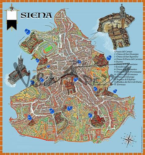 Una mappa stilizzata della provincia di Siena, con icone che indicano la posizione di ristoranti giapponesi, evidenziando la loro presenza anche in contesti storici.