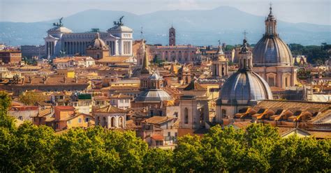 Vista panoramica della città di Roma