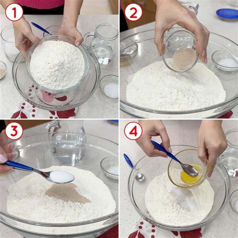 schema dei passaggi per la preparazione dell'impasto del pandoro