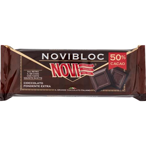 Immagine di una tavoletta di cioccolato al latte Novi con cacao 30%