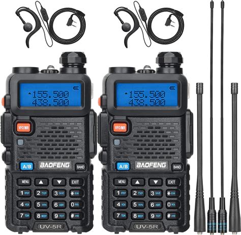 Schema dei tasti principali della Baofeng UV-5R con indicazione delle funzioni