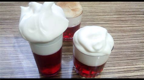 Schema di assemblaggio della crema Chantilly con gelatina
