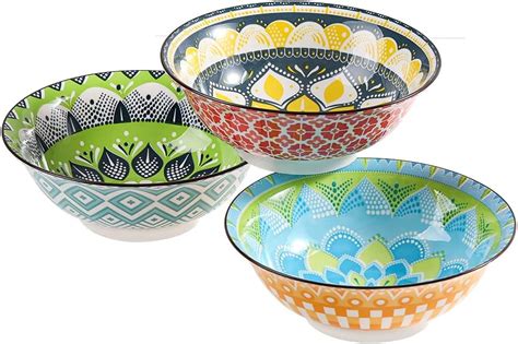 Immagine di ciotole in ceramica KitchenAid con diversi decori: 