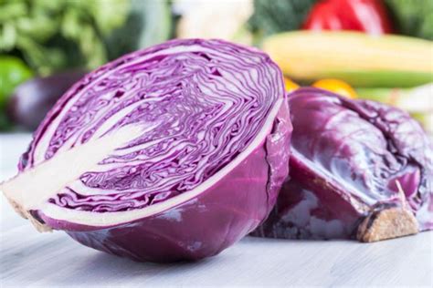 Verza viola e radicchio tagliati grossolanamente
