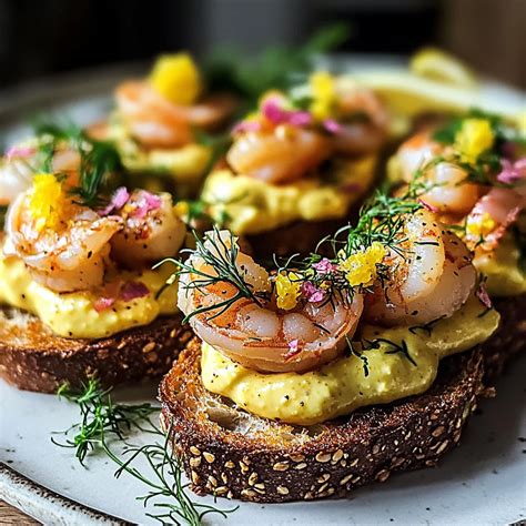 Composizione elegante di tartine colorate con diverse guarnizioni.
