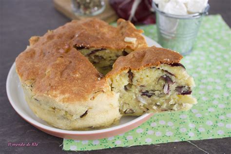 Disposizione degli ingredienti per l'assemblaggio del tortino salato