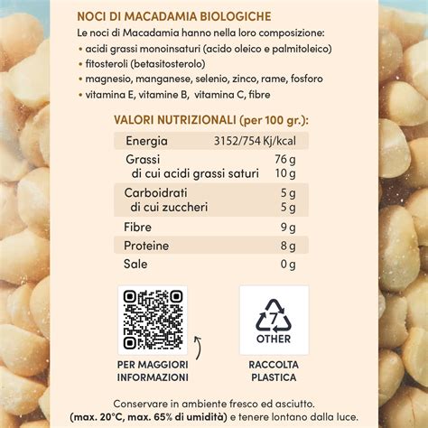 Schema nutrizionale del cocco e della macadamia per la cura dei capelli.