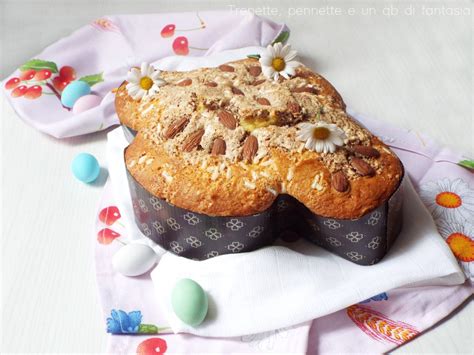 Schema con i passaggi chiave della preparazione della torta di colomba e uova di Pasqua
