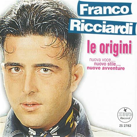 Foto d'epoca di Franco Ricciardi da giovane, con un'espressione artistica.