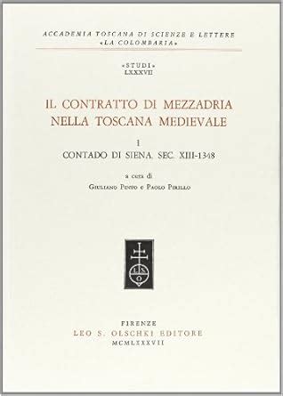 Illustrazione di un contratto di mezzadria medievale