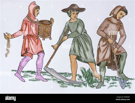 Illustrazione di una rivolta contadina medievale