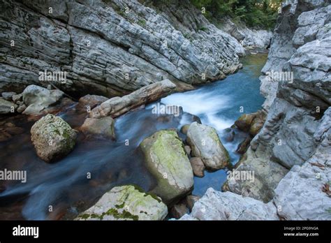 foto panoramica delle Gole del Fiume Calore a Felitto