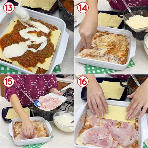 Composizione a strati delle lasagne al forno