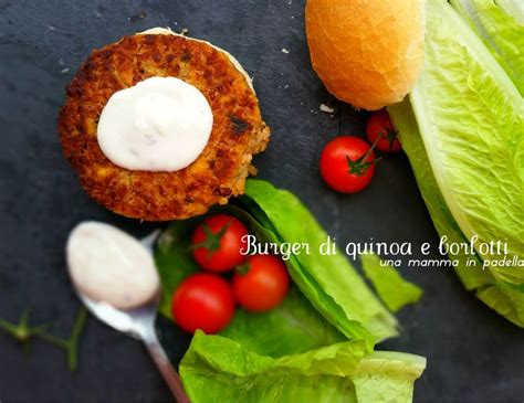 Schema passo-passo della formazione dei burger di quinoa