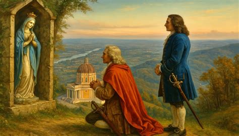 Illustrazione storica di Vittorio Amedeo II di Savoia e un fornaio che prepara i grissini
