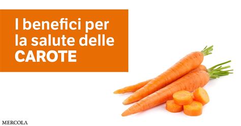 Infografica che illustra i principali nutrienti e benefici per la salute delle carote.