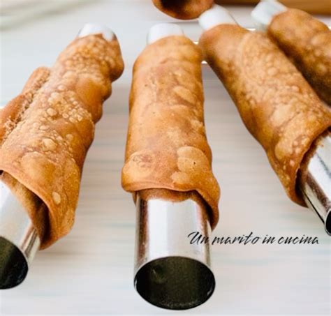 Stampi per cannoli siciliani in acciaio inox con forma a punta sbieca