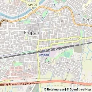 mappa di Empoli con indicazione del luogo dell'accaduto