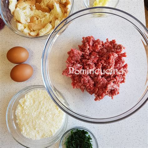 Ingredienti base per polpette morbide