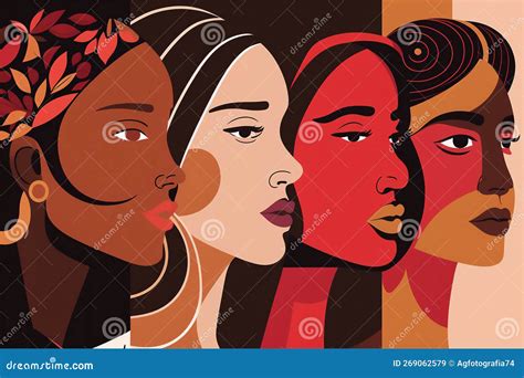 Collage di foto stilizzate di diverse etnie di donne
