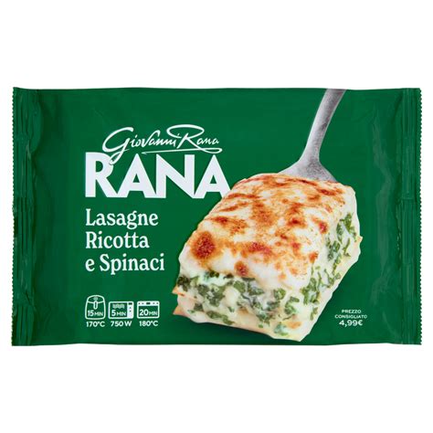 Immagine di una confezione di lasagne verdi Rana